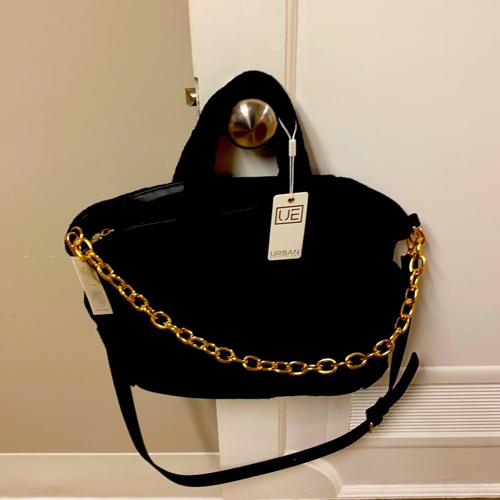 Black Terry cloth urban expressions bag never used with tags